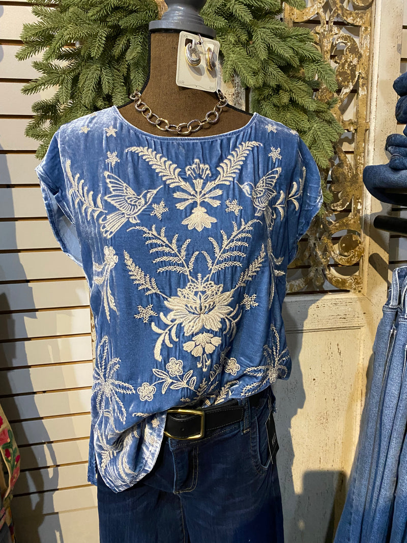 Relaxed Velevet Tank- WINONA