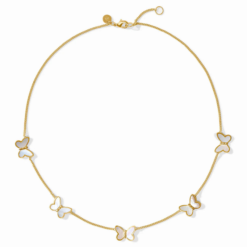 Papillon delicate necklace-mother of pearl