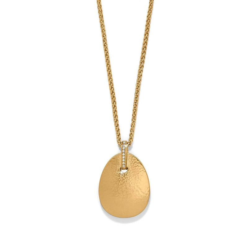 Meridian orbit gold large pendant