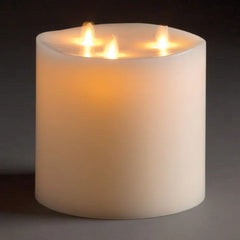6X6 Pillar moving flame candle