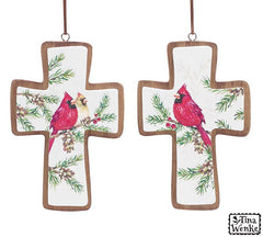 Cross cardinal ornaments