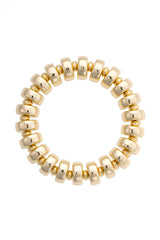 Miranda Coil Stretch Toggle Bracelet in Shiny Gold
