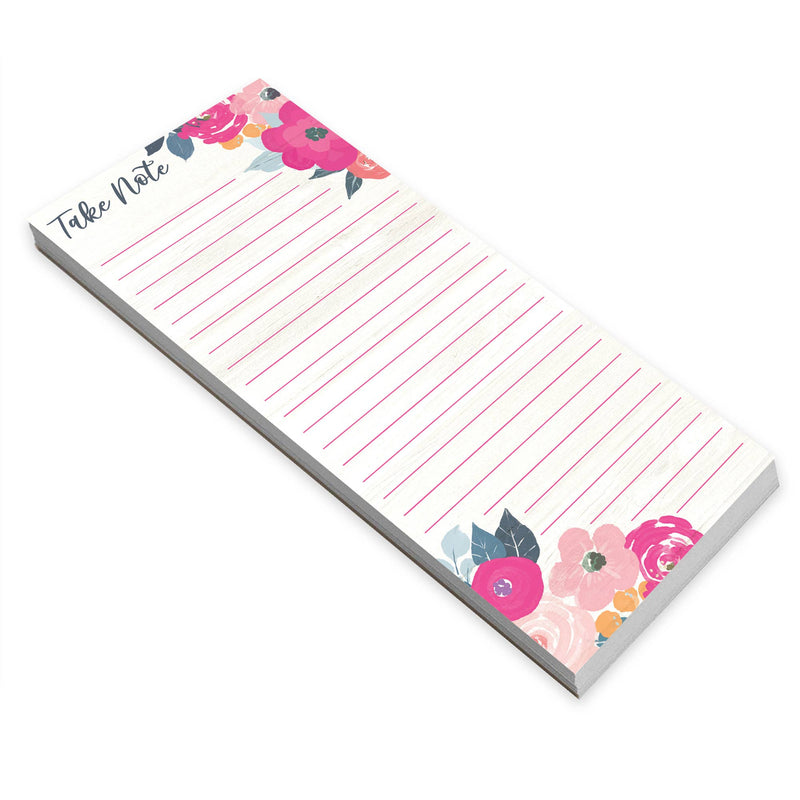List Pad - Magenta Roses