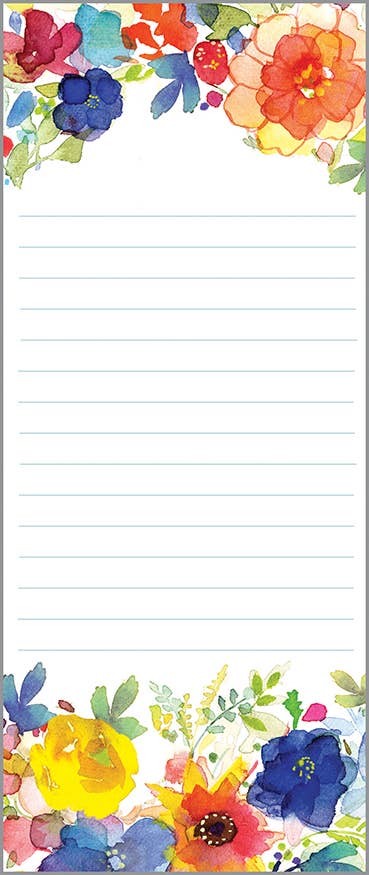 List Pad - All Flowers