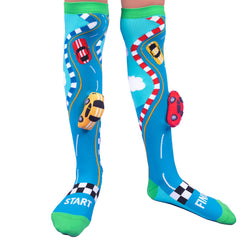 RACING CARS SOCKS: Toddler Age 3 - 5