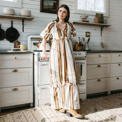 Vintage Stripe Charlotte Dress