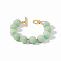 Portofino beaded bracelet- Aqua jade