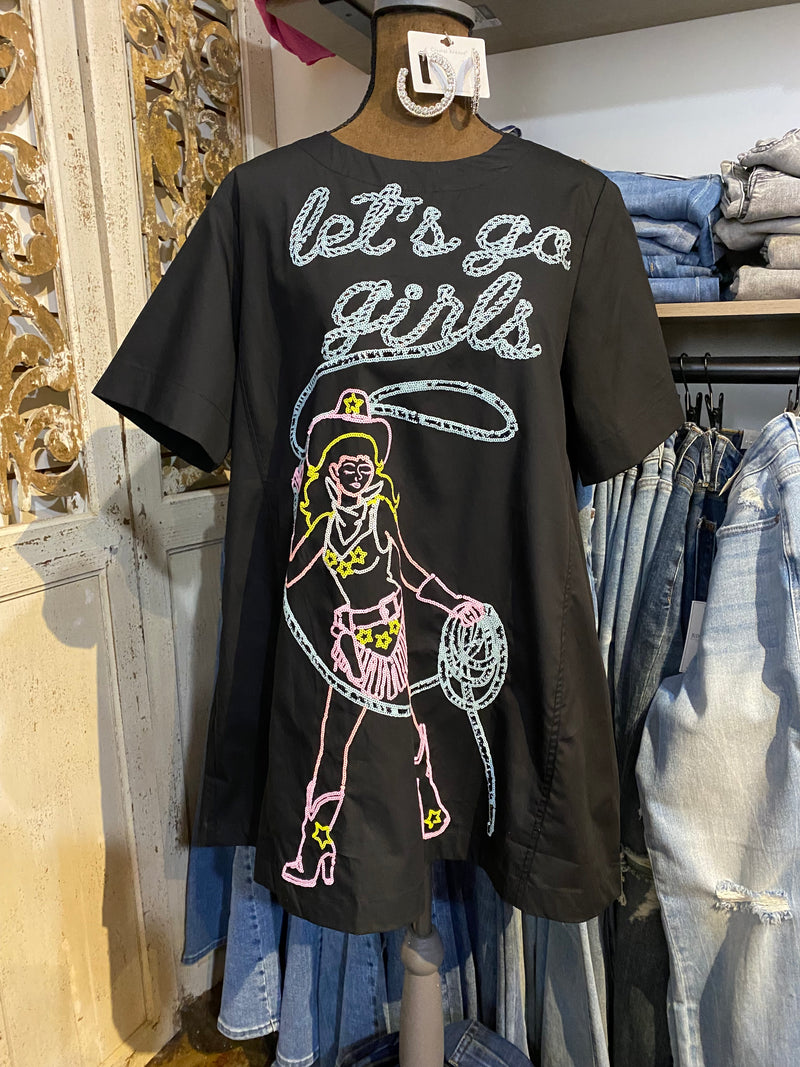 QOS Lets go girls cotton dress