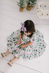Aura Poplin Dress in Christmas Tree