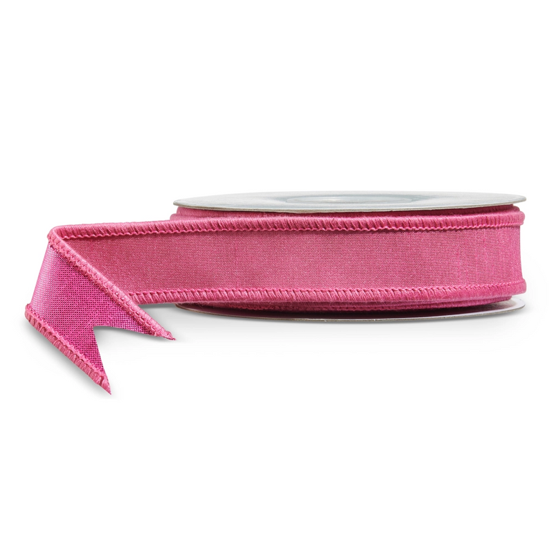 1”X10 yds pink wired ribbon