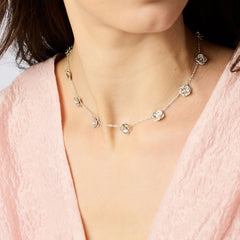 Bloom delicate station necklace