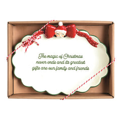 Holiday Sentiment plate