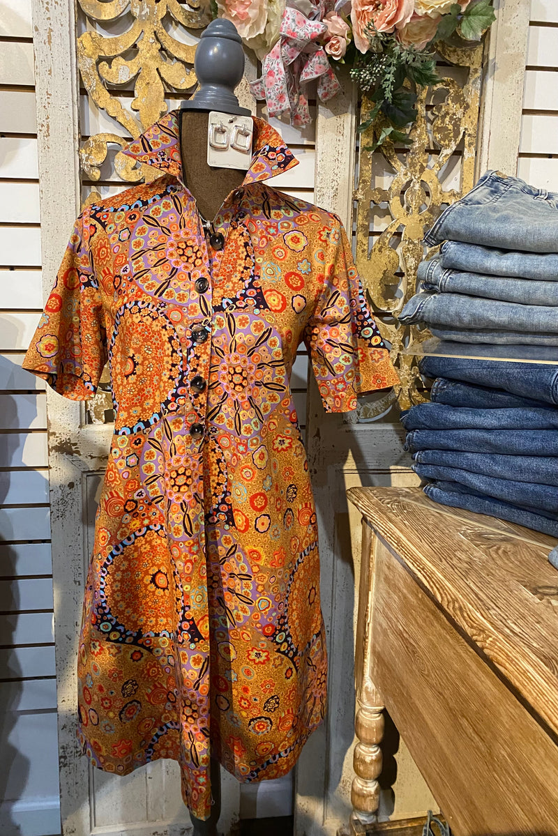 Kaleidoscope shift dress