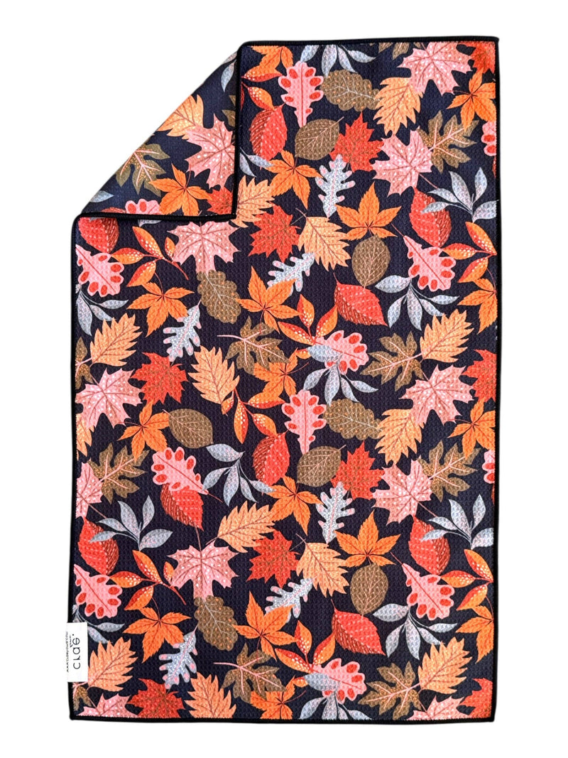 Fab Fall: Double-Sided Hand Towel: Black / Hand Towel (17x27 in)