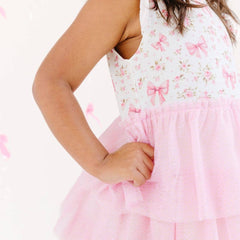Ditsy Floral Short Sleeve Tutu Dress