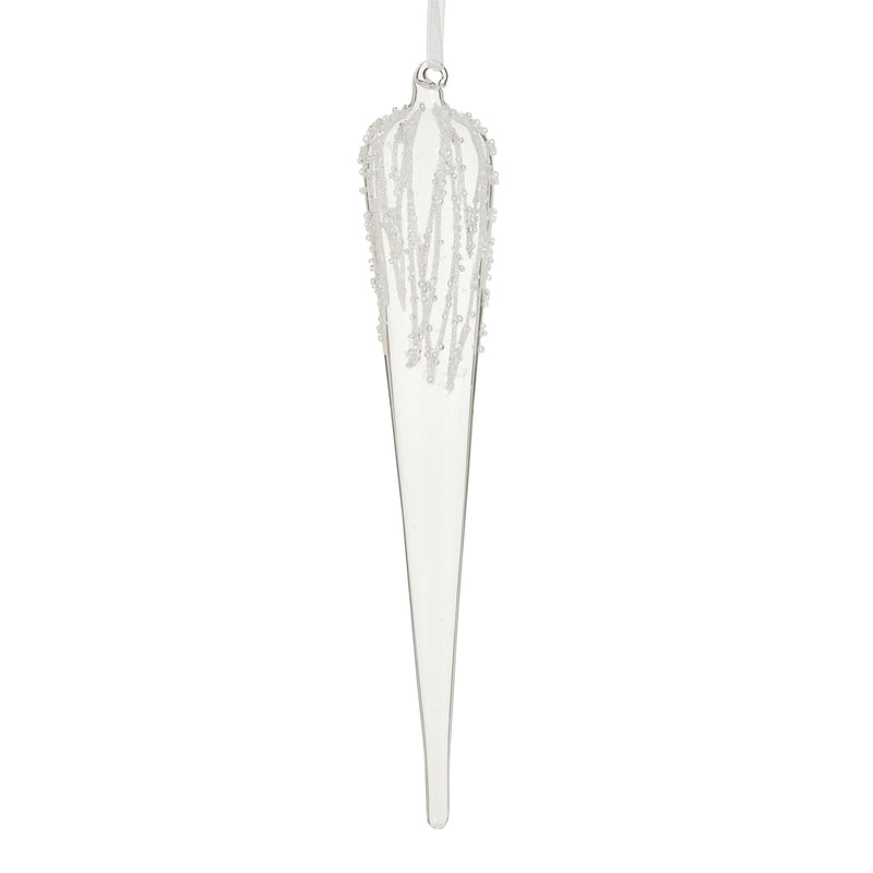 Crusted Icicle Ornament