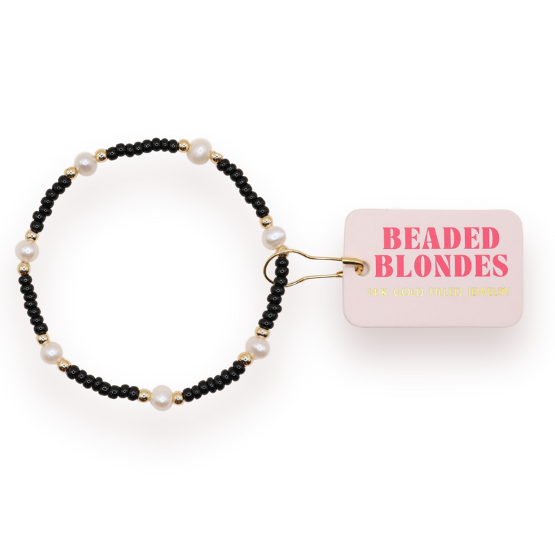 Black Pearl Bracelet: Standard 6.75 inch