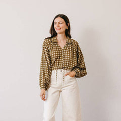 Painted Gingham Willa Top