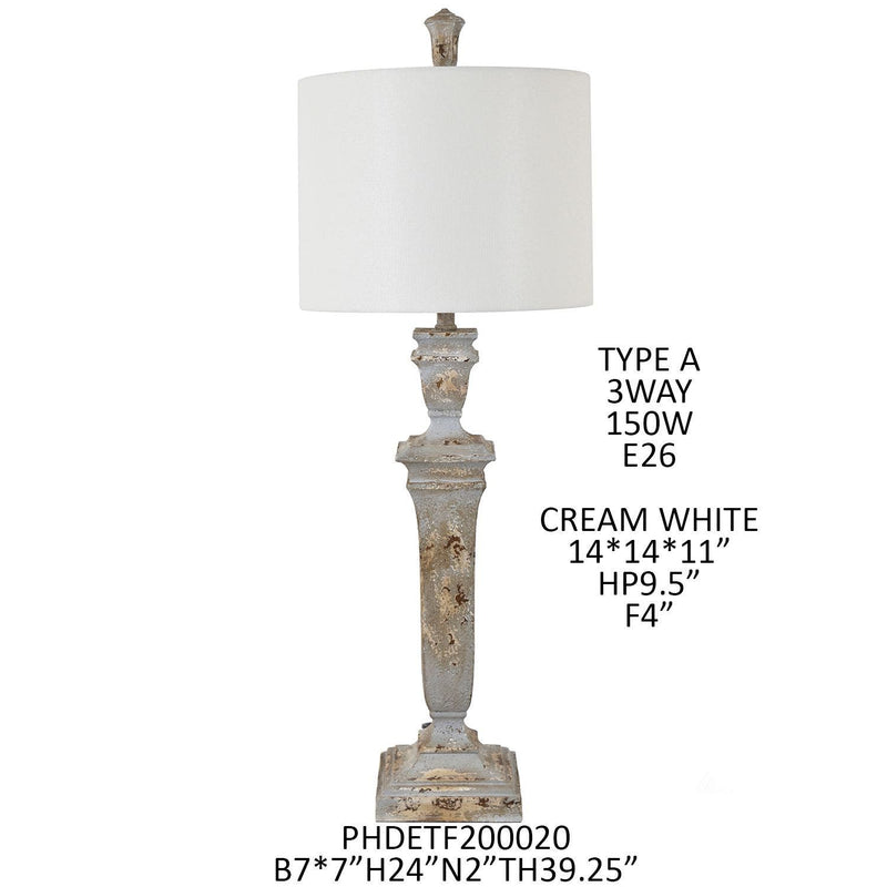 Statehouse Candlestick lamp