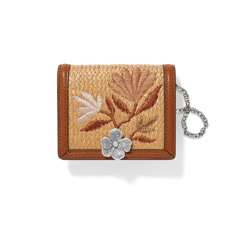 Everbloom straw small wallet