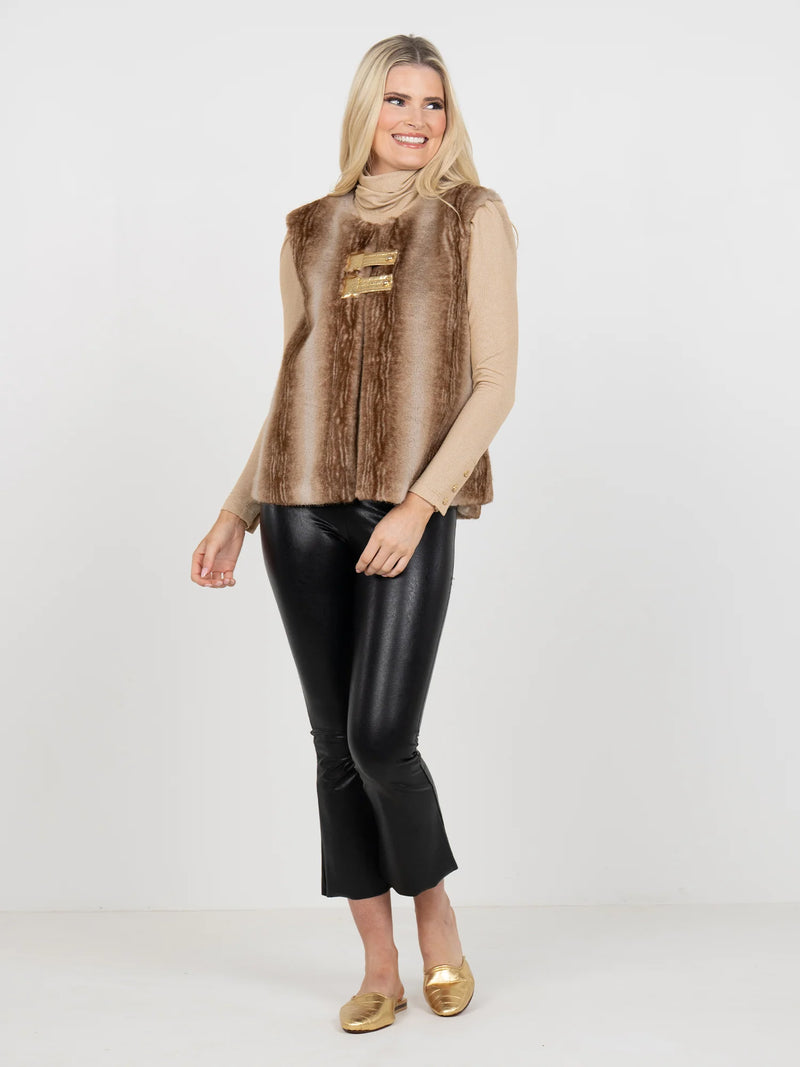 Roxy Vest- Faux Fur