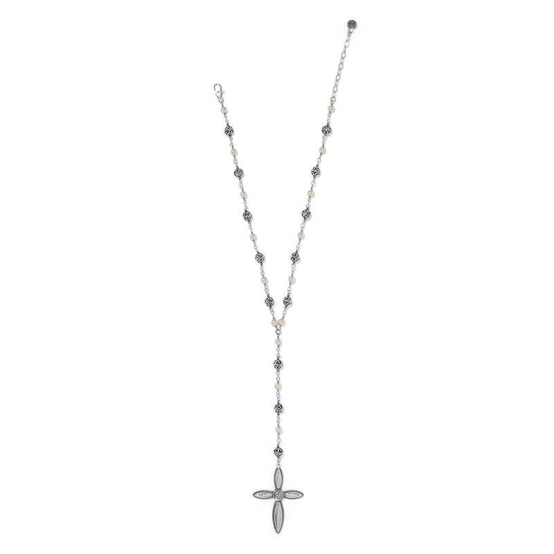 Ferrara Lacrima Rosary Necklace