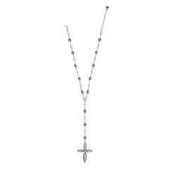 Ferrara Lacrima Rosary Necklace