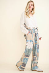 Washed Boho Bandana Patch Doily Terry Set