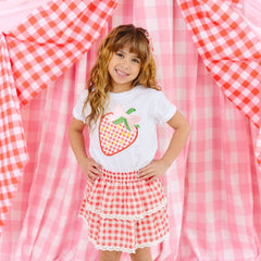 Red Gingham Bow Headband - Kids Hair Accessories - Spring