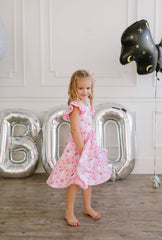 Olivia Dress in Floral Ghost