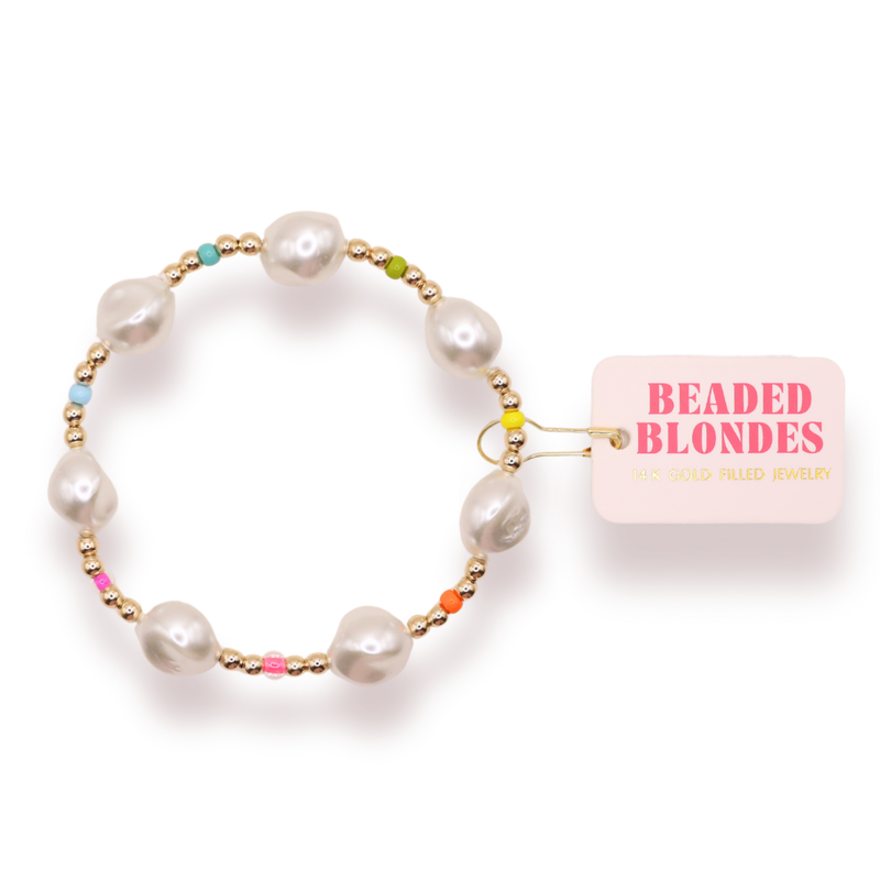 Rainbow Sadie Bracelet: Extended 7.25 inch