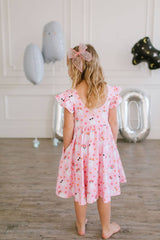 Olivia Dress in Floral Ghost