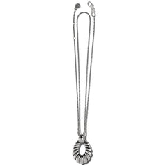 Silver Athena scalloped necklace