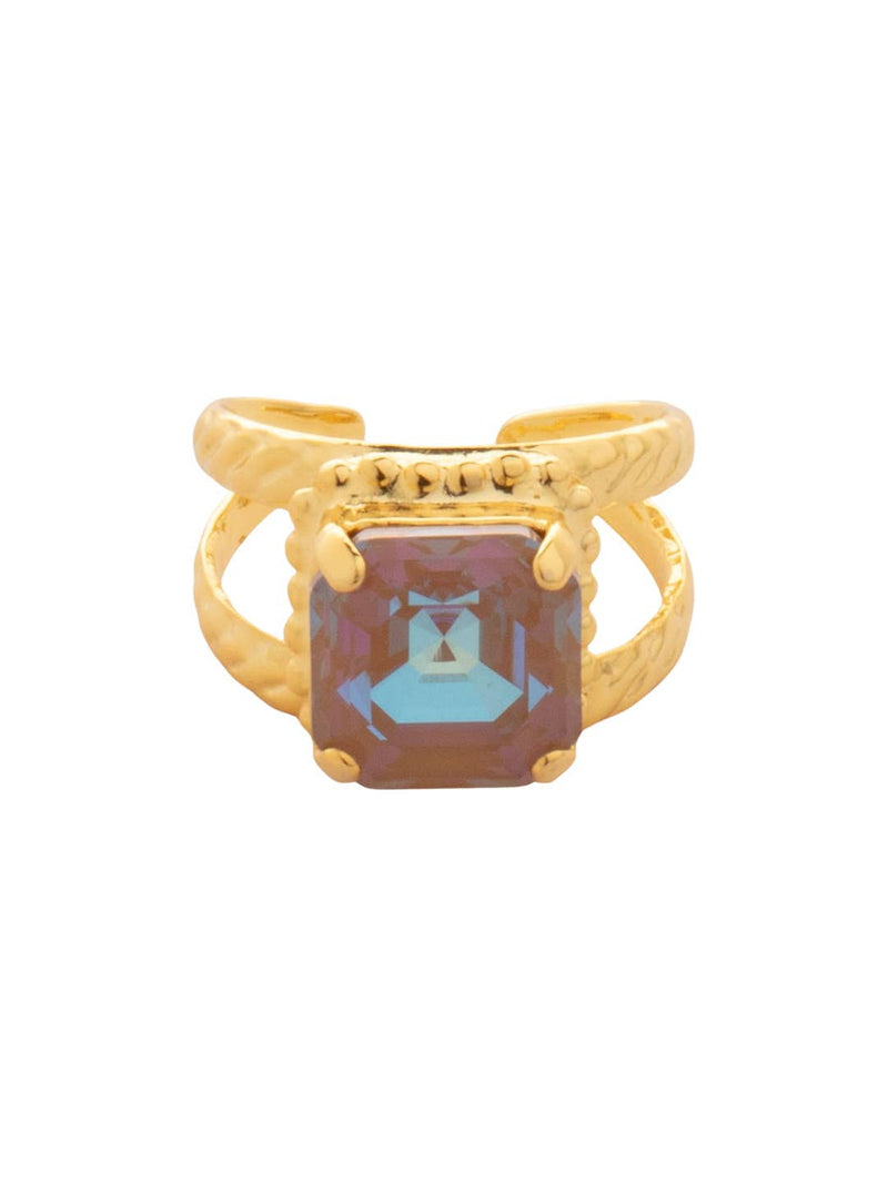 Izzy Adjustable Cocktail Ring - Brown