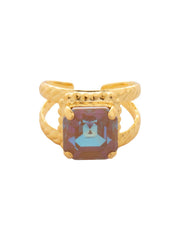 Izzy Adjustable Cocktail Ring - Brown