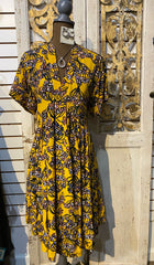 Golden bouquet dress