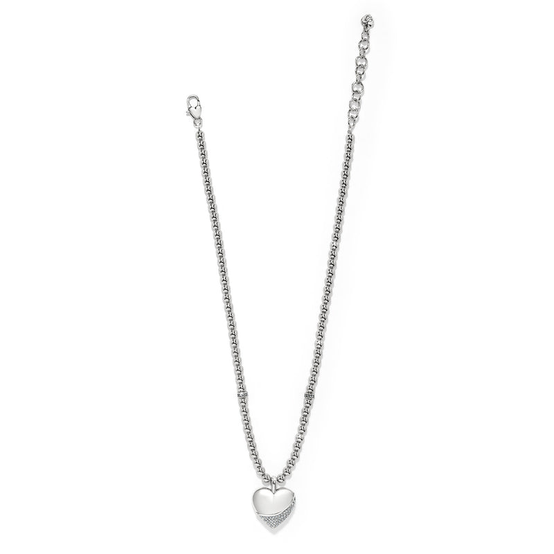Meridian Petite Wave heart necklace