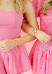 Demi Bracelet in Luster Pink: Standard 6.75 inch