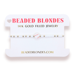 Baseball Bracelet on Color: Standard 6.75 inch