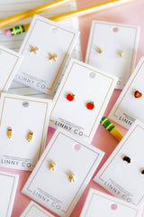 Screwback Stud Earrings - Teacher's Apple
