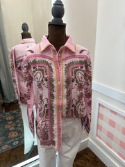 Paisley print border shirt
