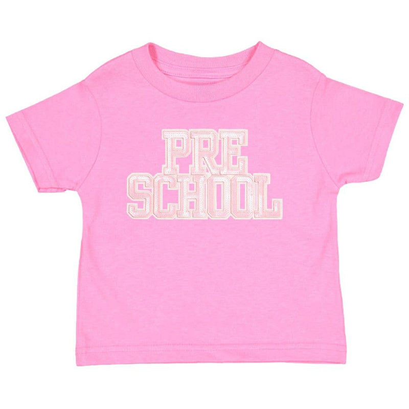 Preschool Sequin Patch Short Sleeve T-Shirt