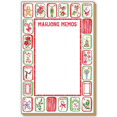 Mahjong Memos Christmas Mahjong Tiles Luxe Large Notepad
