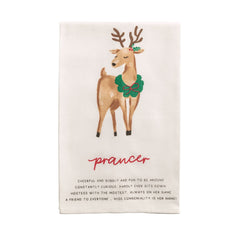 Santas reindeer kitchen towels