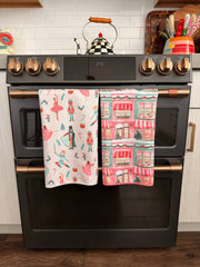 Christmas On Main: Double-Sided Hand Towel: Multi / Hand Towel (17 in x 27 in)