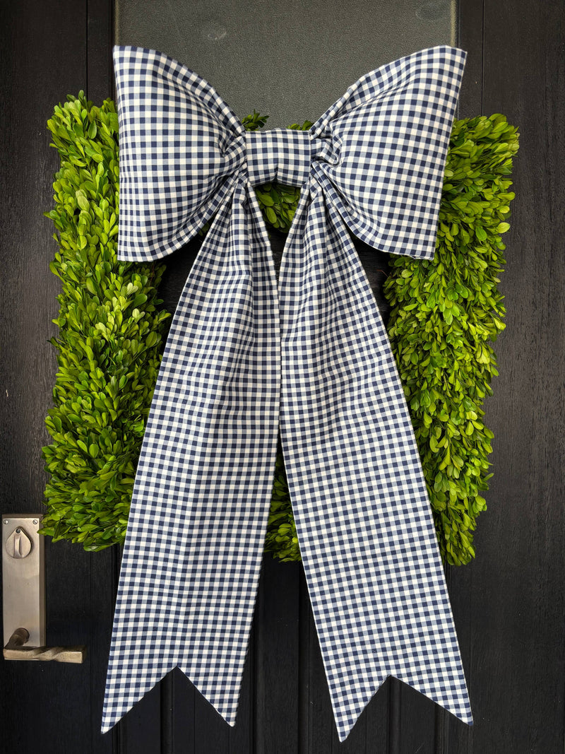 The Giverny Gingham Bow