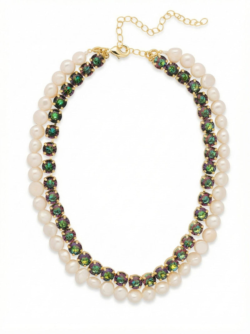 Matilda Layered Tennis Necklace - Vibrant