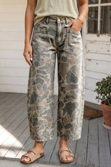 LAS Camouflage Ankle Length Jeans