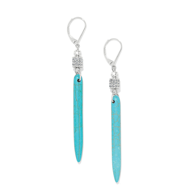 Meridian Petite Drop Turquoise Lever-back earring