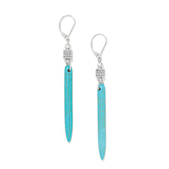 Meridian Petite Drop Turquoise Lever-back earring
